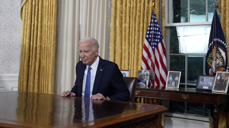 Joe Biden wearing a suit