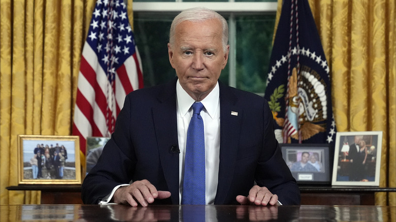 Joe Biden in the Oval Office