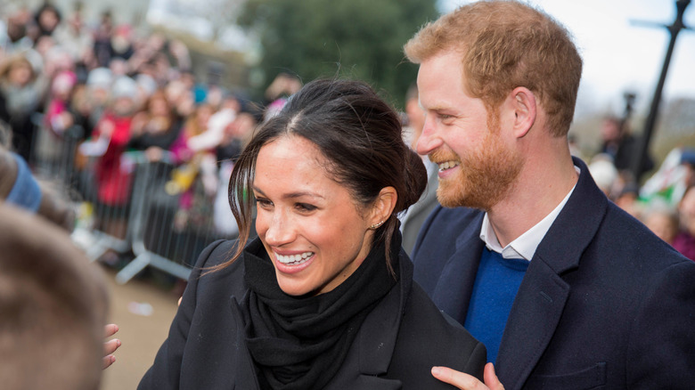 Meghan Markle and Prince Harry smiling