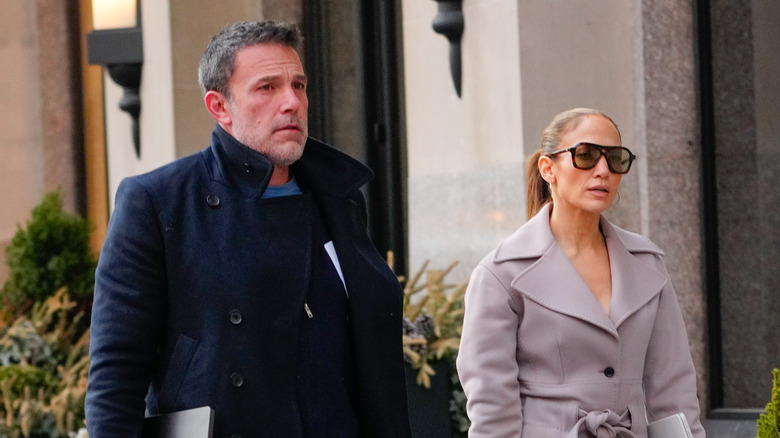 Ben Affleck and Jennifer Lopez walking