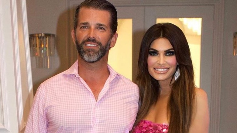 Donald Trump Jr Kimberly Guilfoyle posing