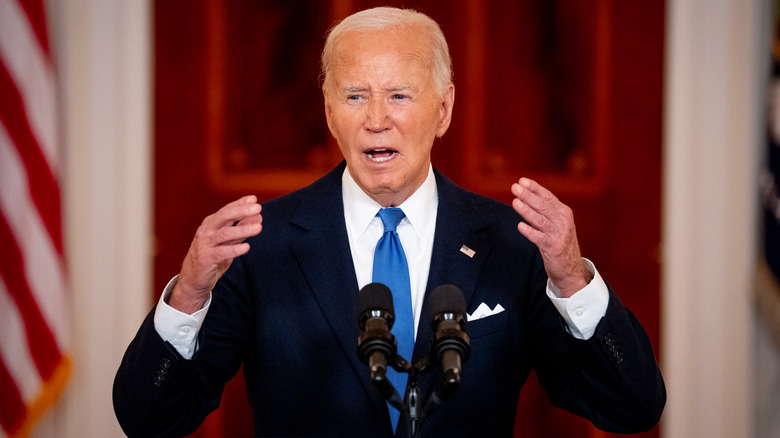 Joe Biden delivering a speech