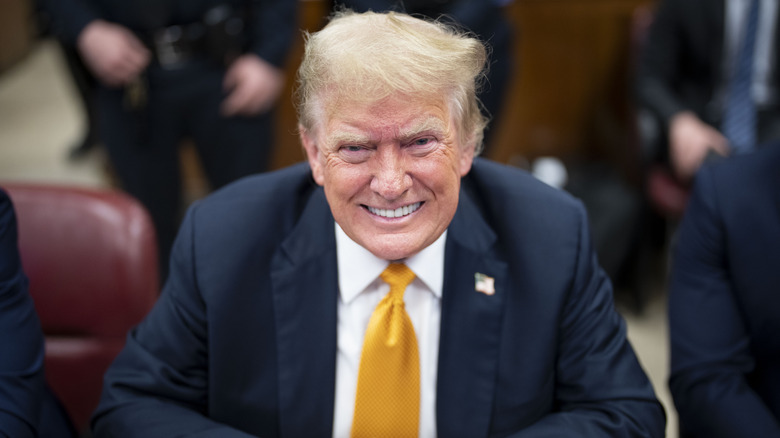 Donald Trump smiling