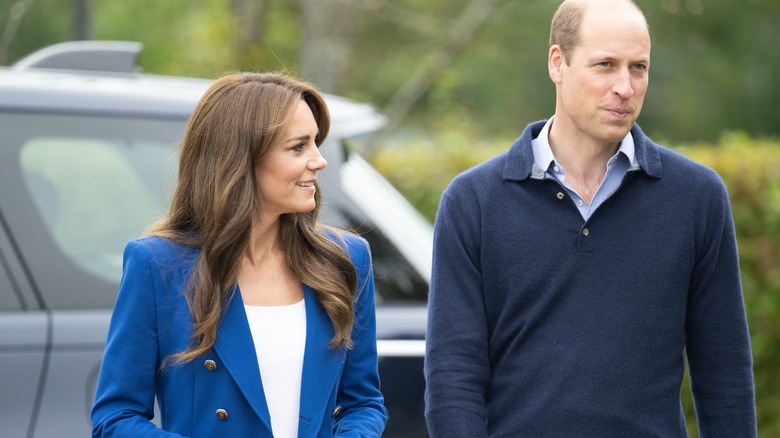 Kate Middleton and Prince William walking