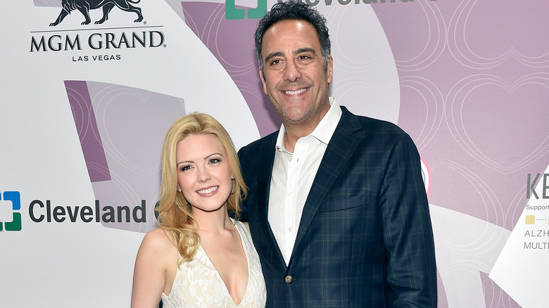 IsaBeall Quella and Brad Garrett smiling together