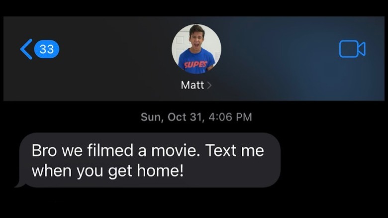 Text from Matt Ramos 