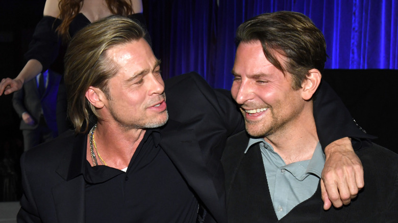 Brad Pitt Bradley Cooper laughing