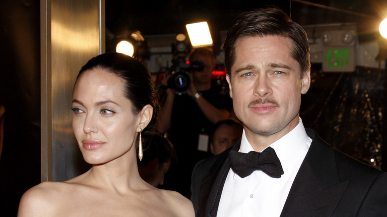 Angelina Jolie and Brad Pitt on the red carpet