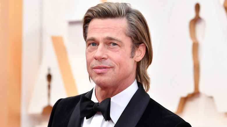 Brad Pitt smirking