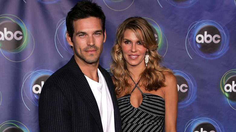 Eddie Cibrian and Brandi Glanville posing together