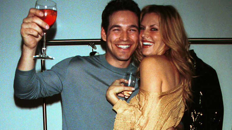 Eddie Cibrian, Brandi Glanville, wine celebration