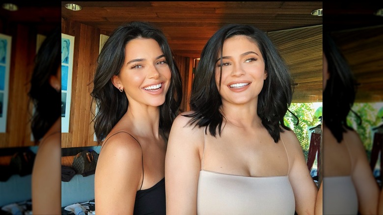 Kendall Jenner and Kylie Jenner smiling