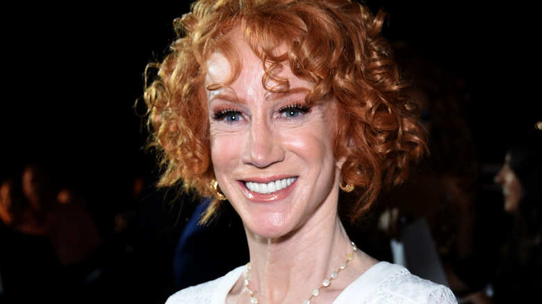 Kathy Griffin smiling at red carpet event