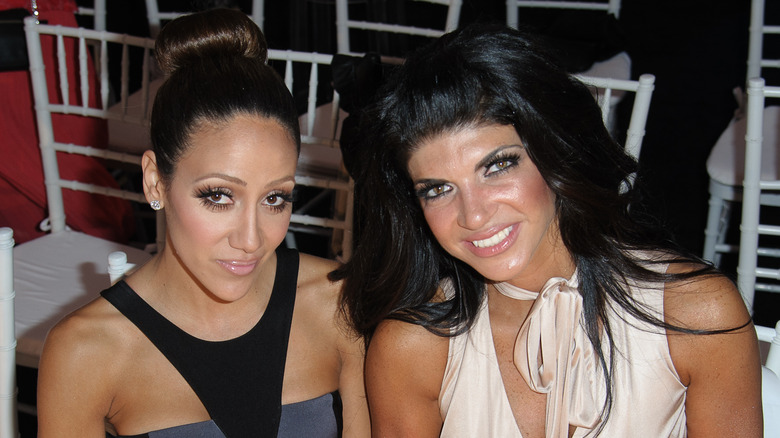 Melissa Gorga fake eyelashes Teresa Giudice big hair