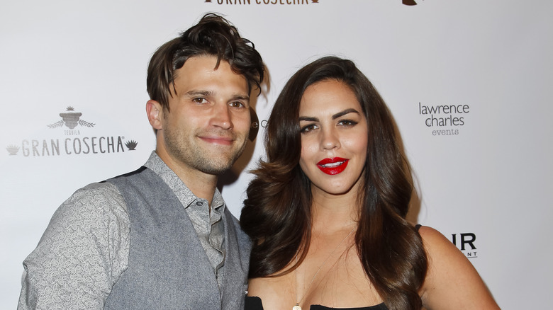 Katie Maloney posing with Tom Schwartz