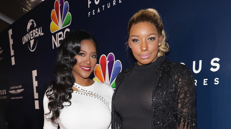 Kenya Moore and NeNe Leakes smiling