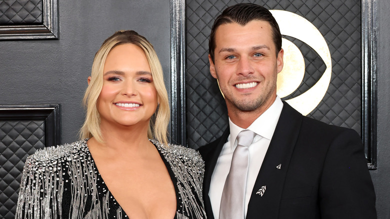 Miranda Lambert and Brendan McLoughlin pose 