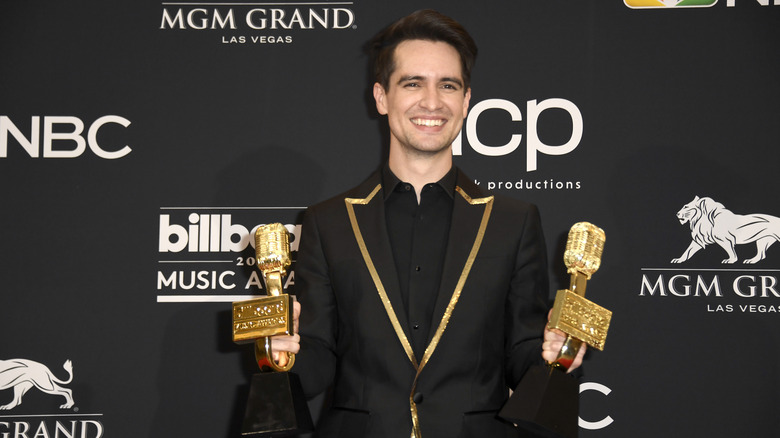 Brendon Urie celebrating