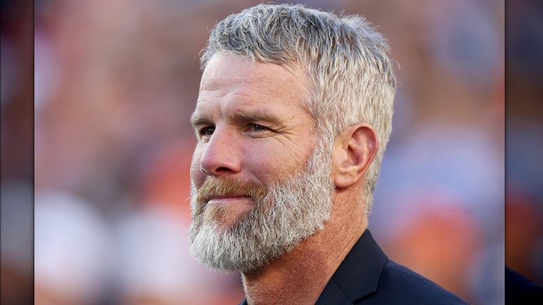 Brett Favre smiling