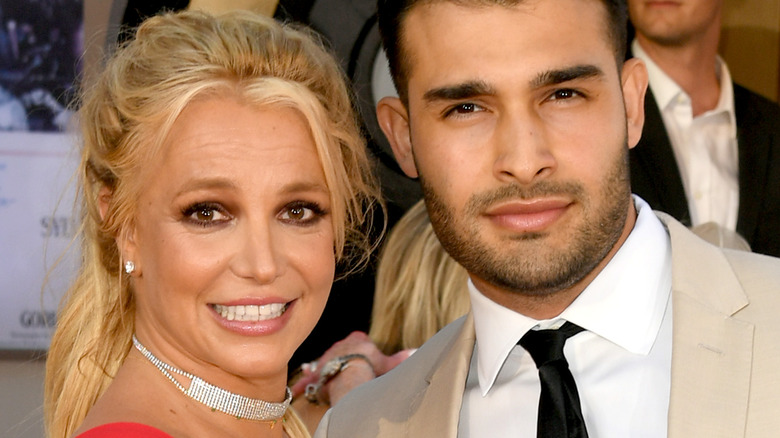 Britney Spears and Sam Asghari on the red carpet 