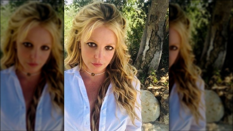 Britney Spears posing in selfie