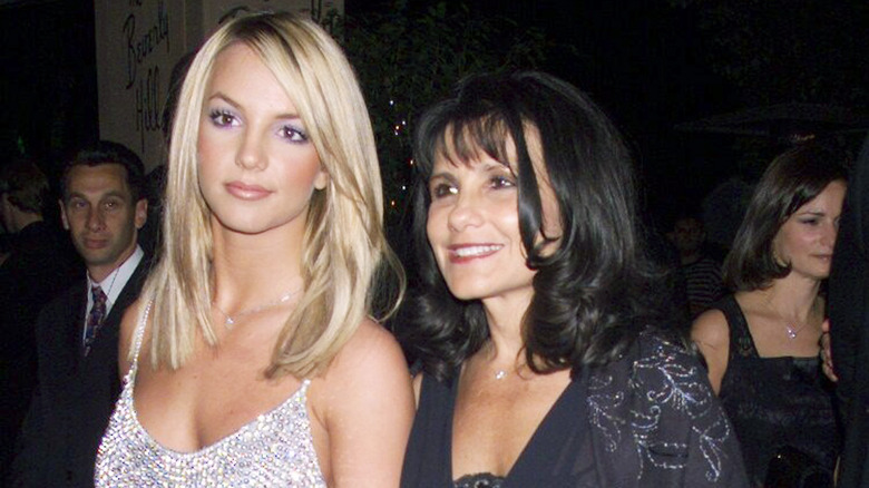 Britney Spears and her mother Lynne Spears at a red carpet event 