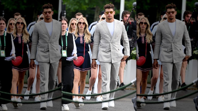 Brittany and Patrick Mahomes at Wimbledon