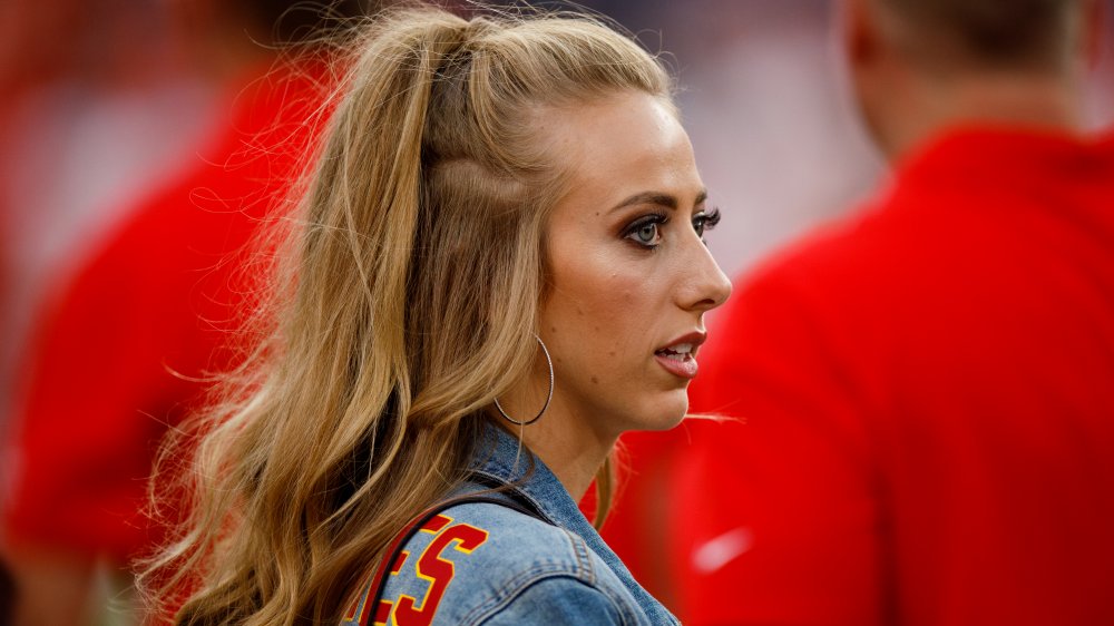 Brittany Matthews in denim jacket