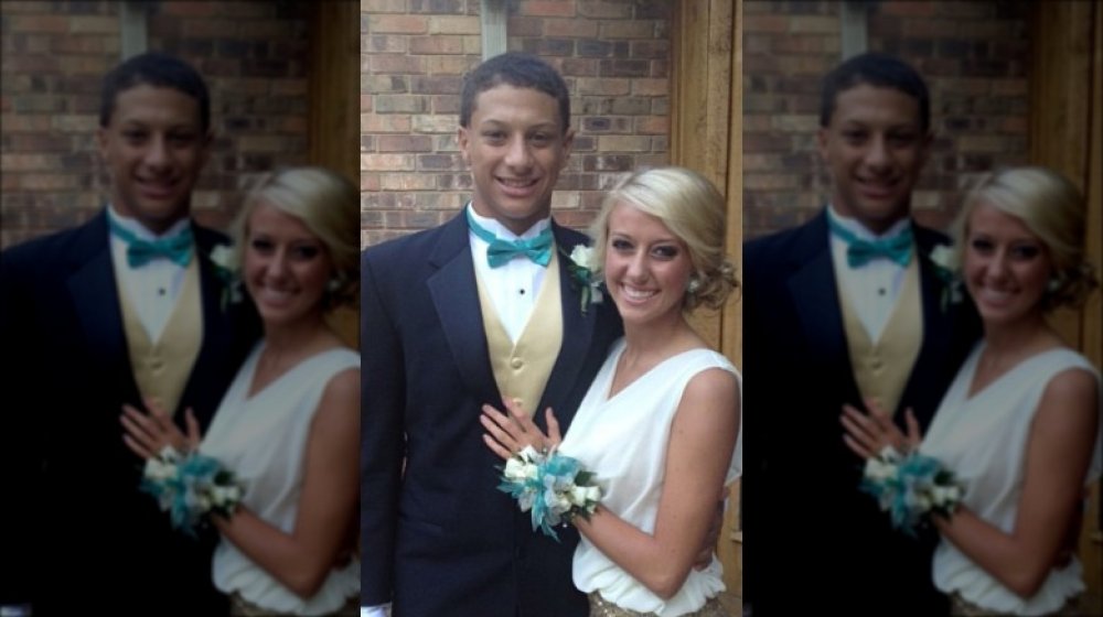 Patrick Mahomes and girlfriend Brittany Matthews at prom