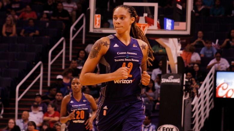 Brittney Griner on the basketball court