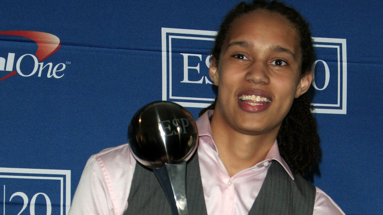 Brittney Griner with an ESPY