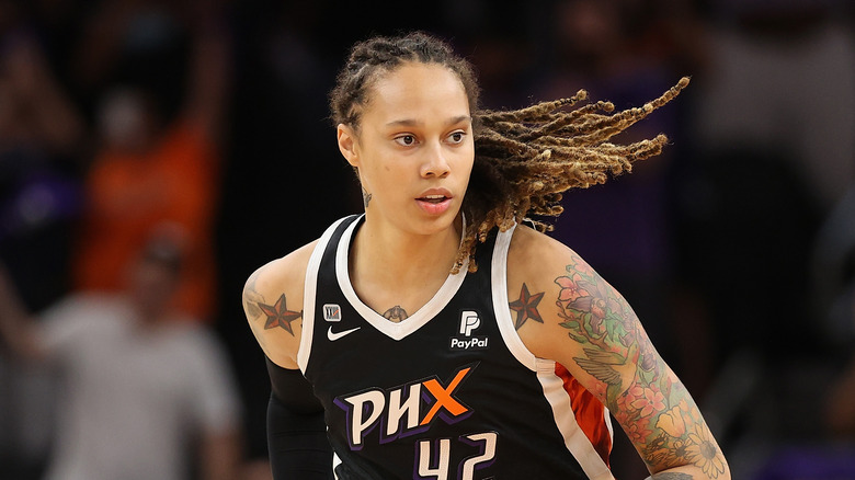 Brittney Griner runs down court