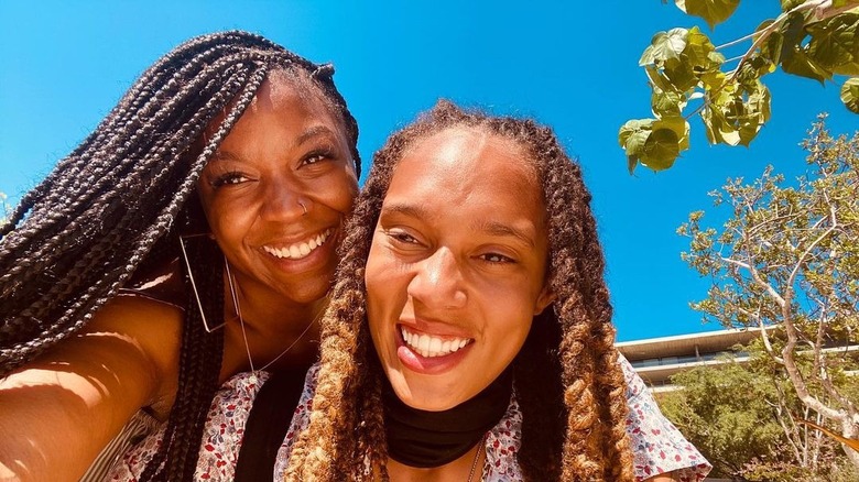 Brittney and Cherelle Griner selfie