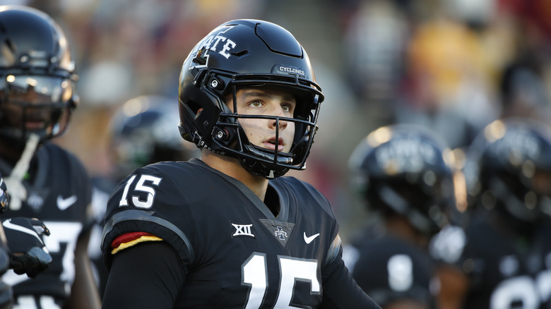 Brock Purdy playing for Iowa State