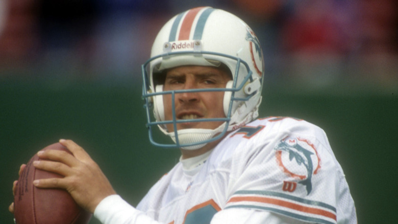 Dan Marino playing for the Miami Dolphins