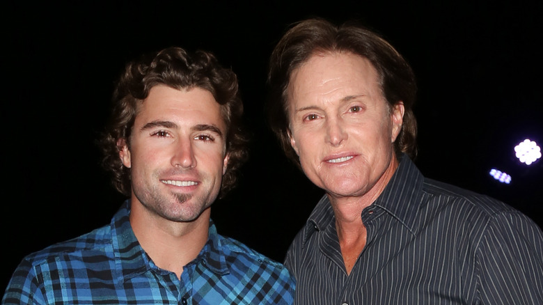 Brody Jenner posing with Caitlyn Jenner