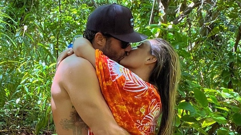 Brody Jenner and Tia Blanco kissing