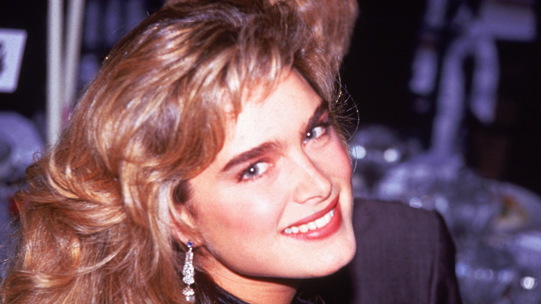 Brooke Shields red lips