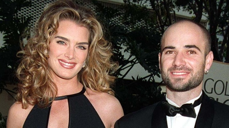 Brooke Shields and Andre Agassi