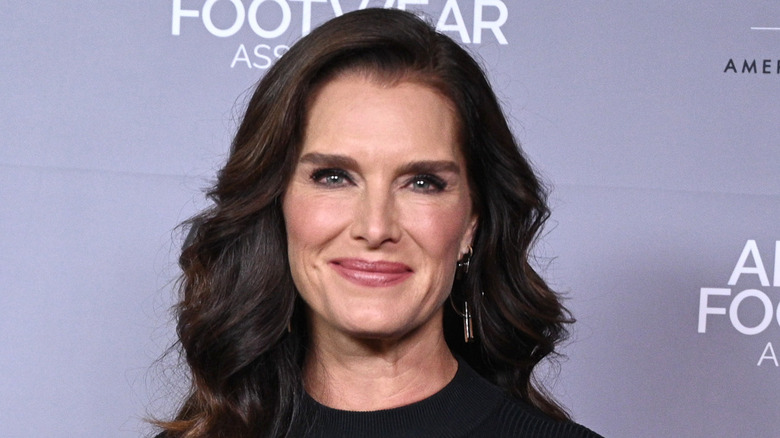 Brooke Shields dark hair 