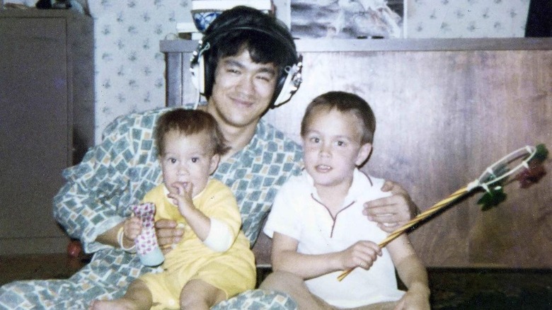 Bruce Lee with Shannon and Brandon Lee