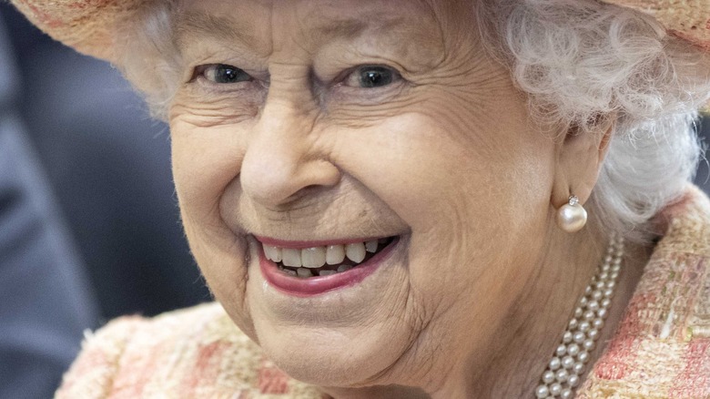 Queen Elizabeth II smiling