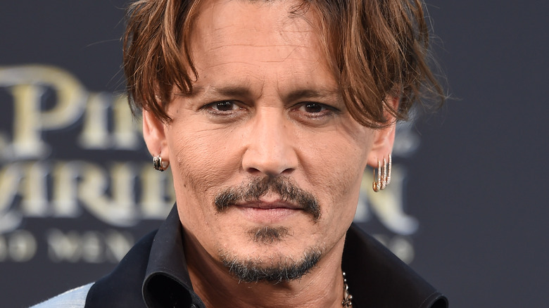 Johnny Depp smiling