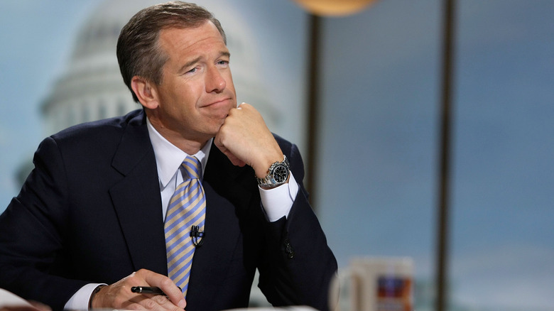 Brian Williams at news desk