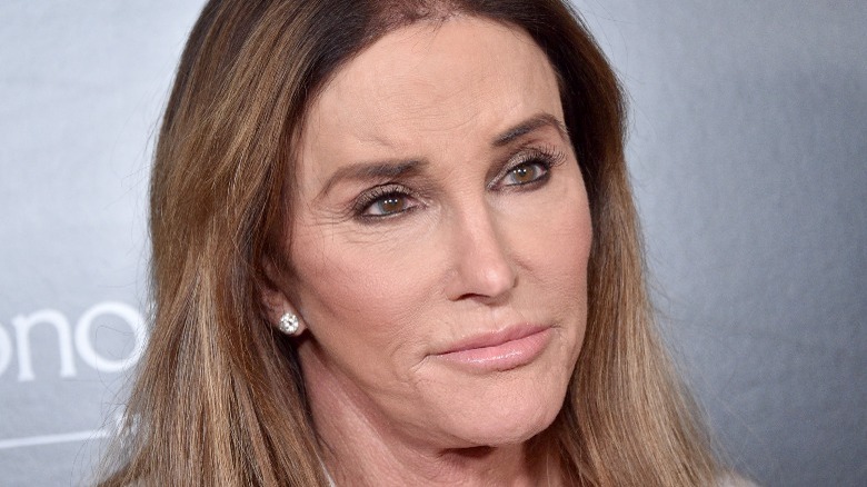 Caitlyn Jenner on a step and repeat