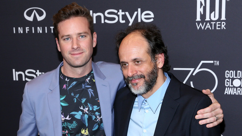 Luca Guadagnino and Armie Hammer smiling