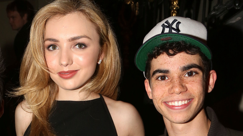 Peyton List and Cameron Boyce smiling together