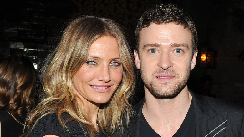 Cameron Diaz and Justin Timberlake pose in 2011