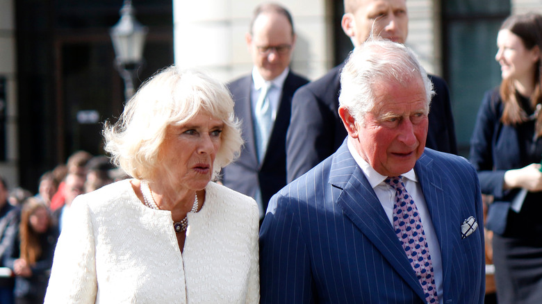 Camilla Parker Bowles, Duchess of Cornwall and Prince Charles during a visit in Germany 2019 