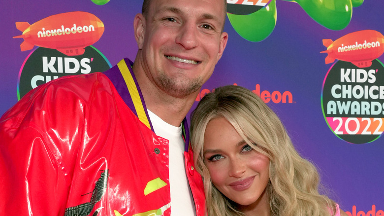 Rob Gronkowski and Camille Kostek at the kids choice awards 